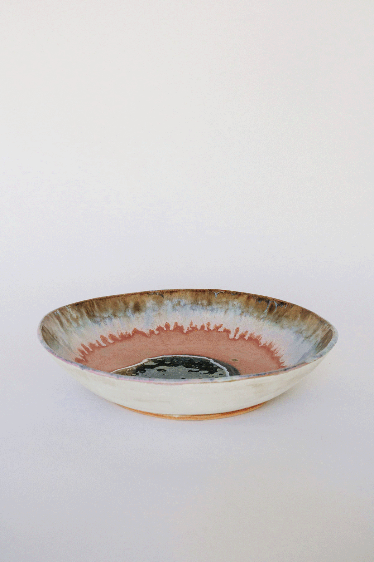 Extra Large Iceland Bowl, Pink Aurora by Minh Singer at Abacus Row