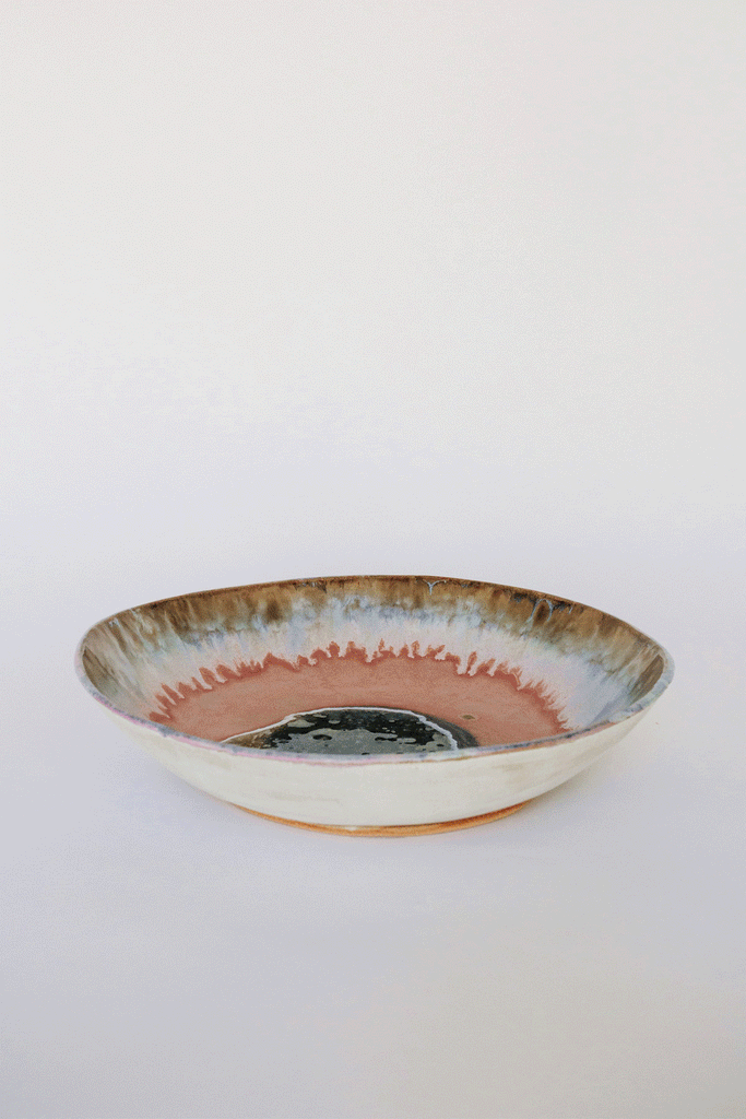 Extra Large Iceland Bowl, Pink Aurora by Minh Singer at Abacus Row