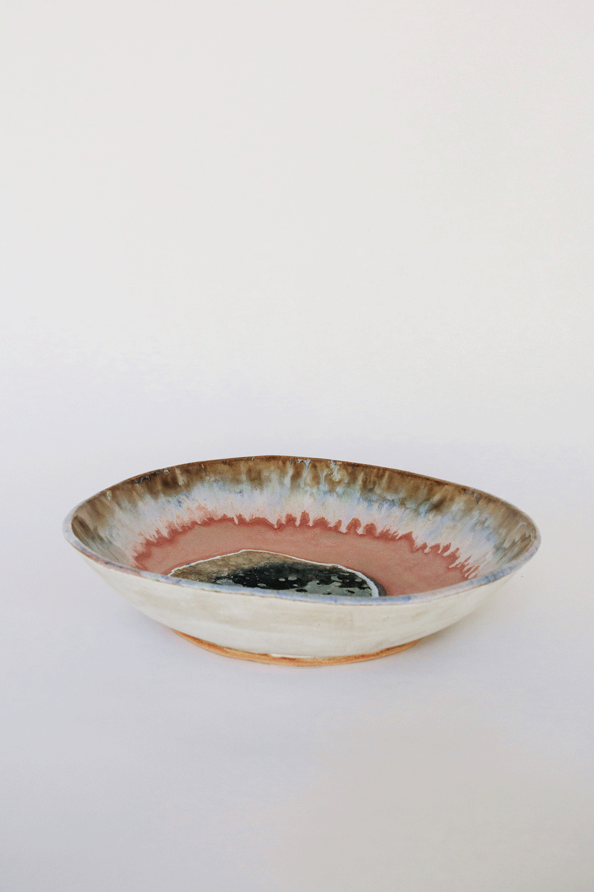 Extra Large Iceland Bowl, Pink Aurora by Minh Singer at Abacus Row