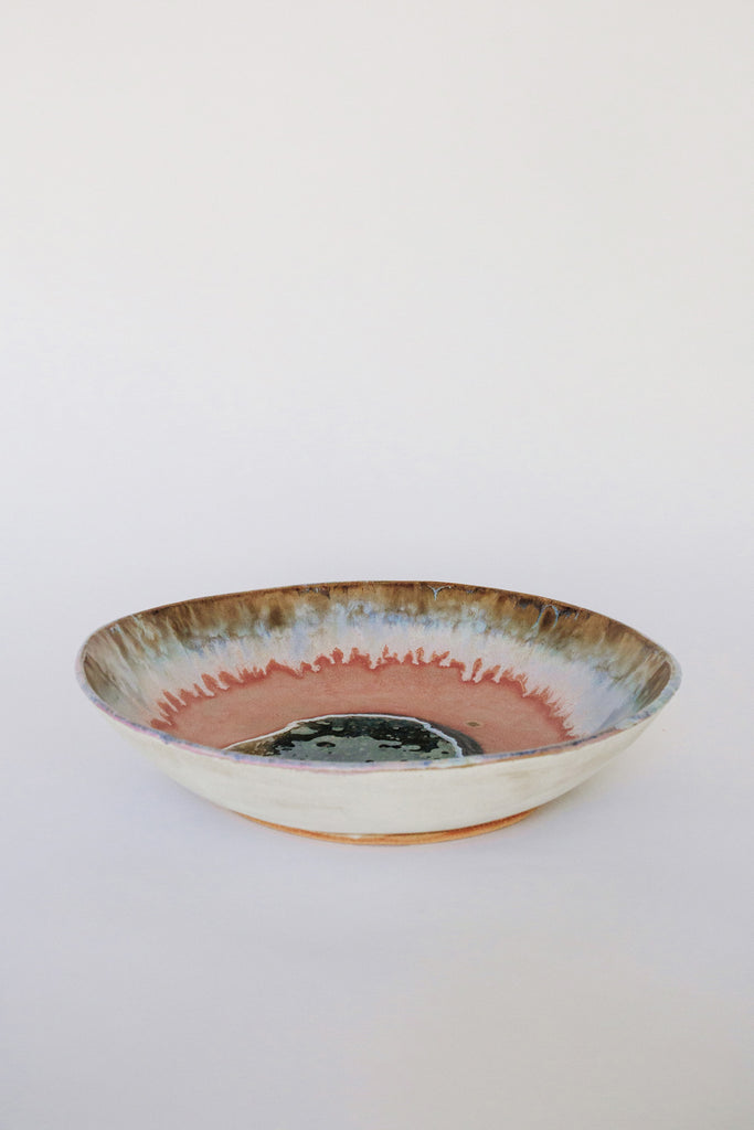 Extra Large Iceland Bowl, Pink Aurora by Minh Singer at Abacus Row
