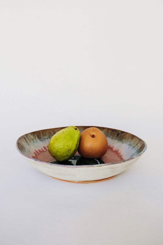 Extra Large Iceland Bowl, Pink Aurora by Minh Singer at Abacus Row