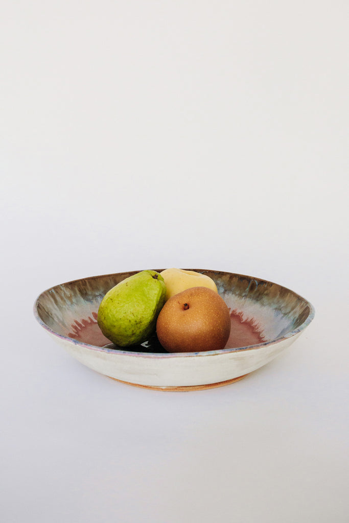 Extra Large Iceland Bowl, Pink Aurora by Minh Singer at Abacus Row