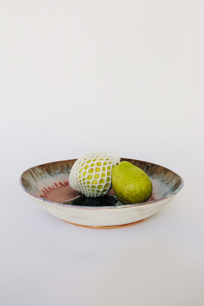 Extra Large Iceland Bowl, Pink Aurora by Minh Singer at Abacus Row