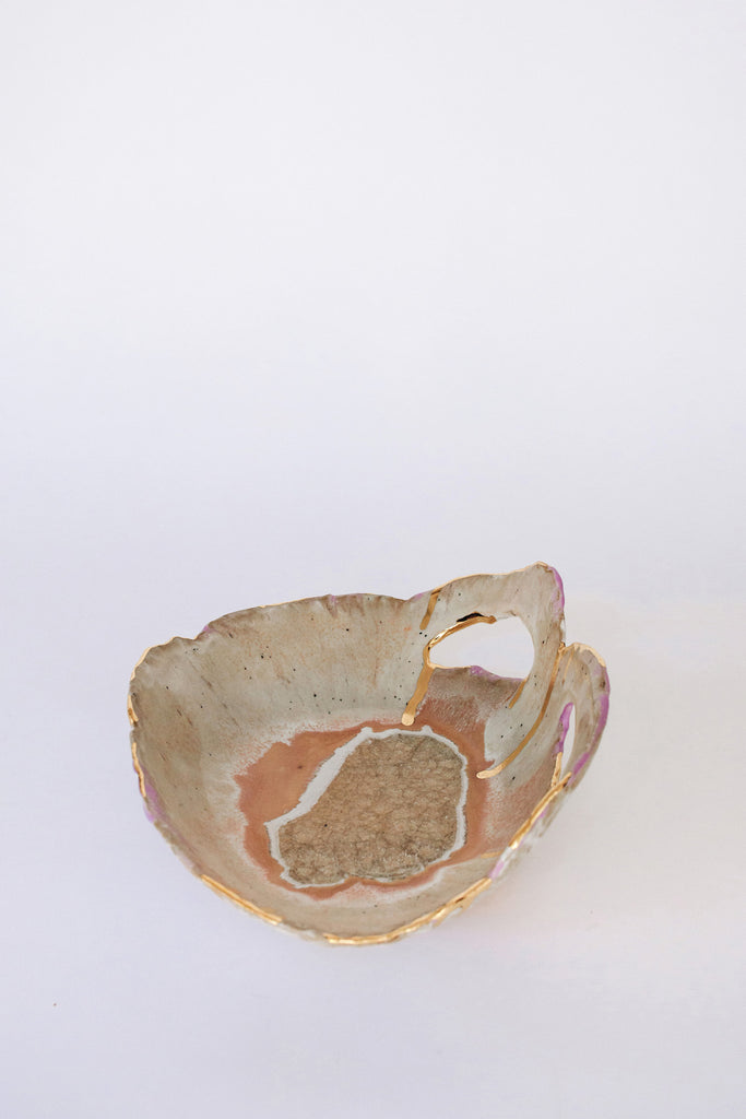 Medium Iceland Dilapidated Bowl, Northern Lights by Minh Singer