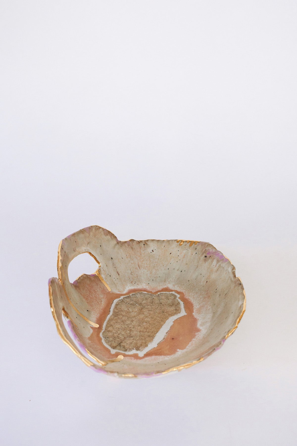 Medium Iceland Dilapidated Bowl, Northern Lights by Minh Singer