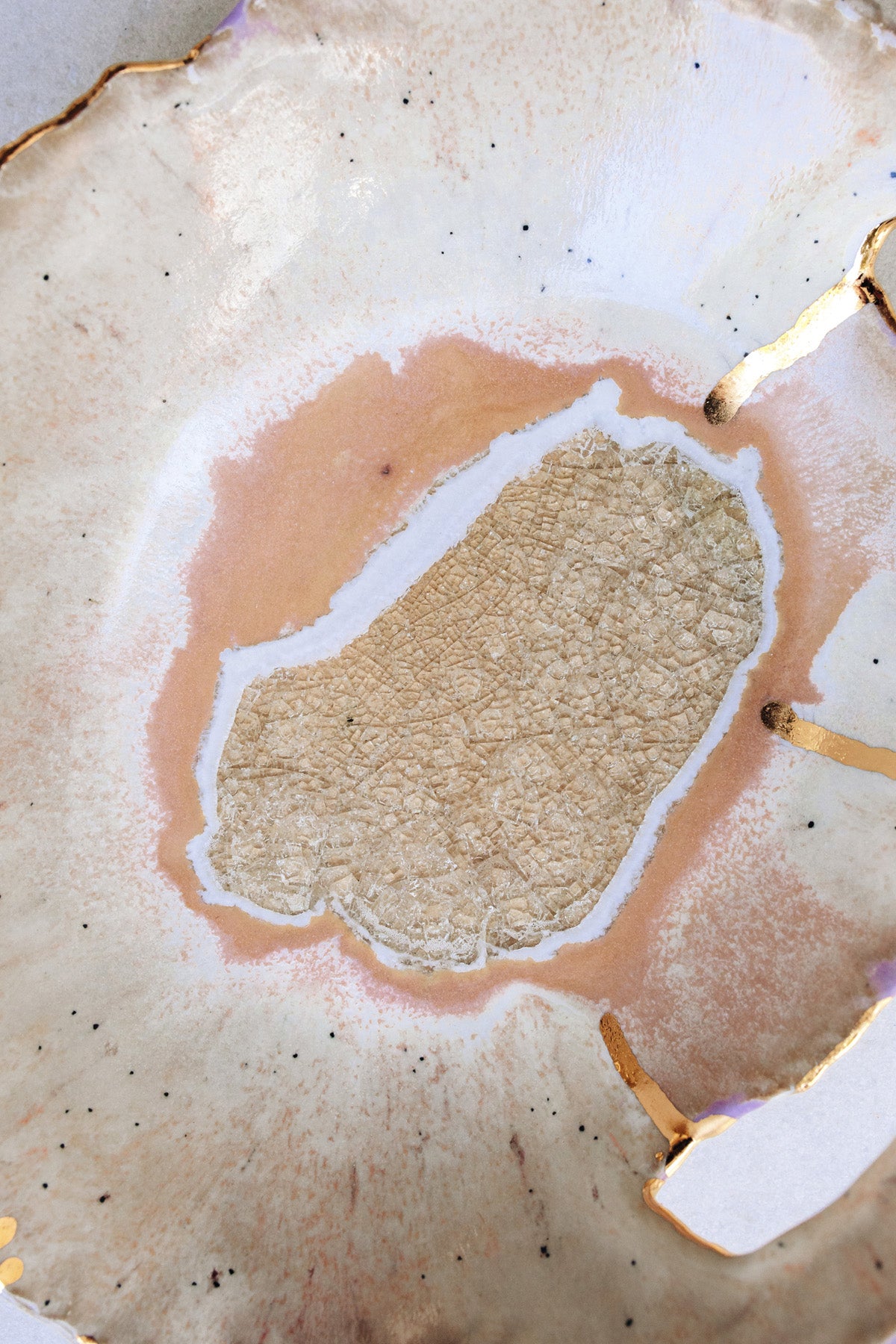 Medium Iceland Dilapidated Bowl, Northern Lights by Minh Singer