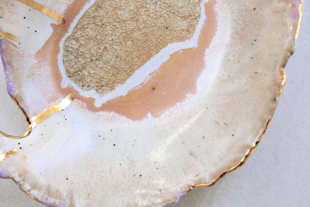 Medium Iceland Dilapidated Bowl, Northern Lights by Minh Singer at Abacus Row