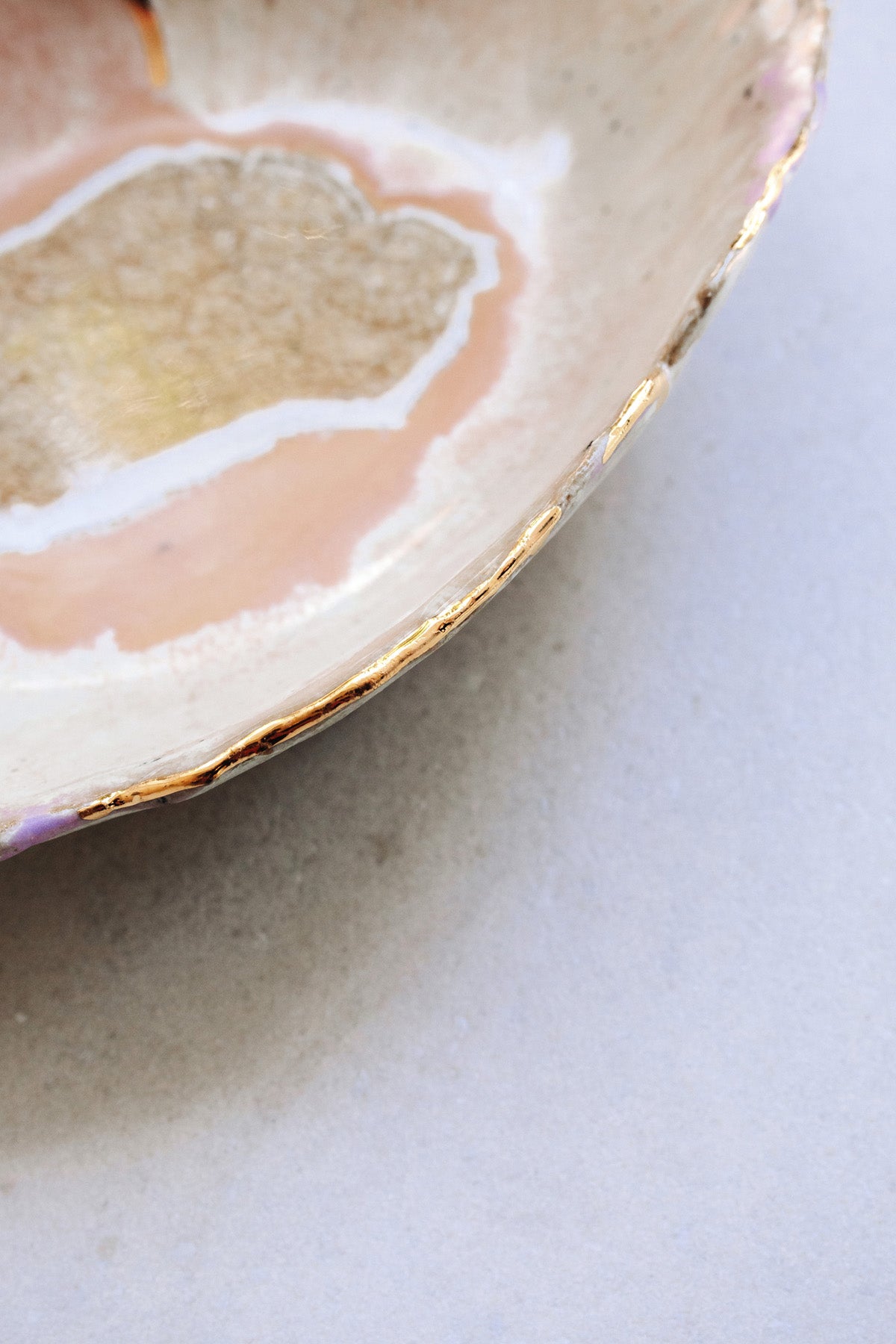 Medium Iceland Dilapidated Bowl, Northern Lights by Minh Singer