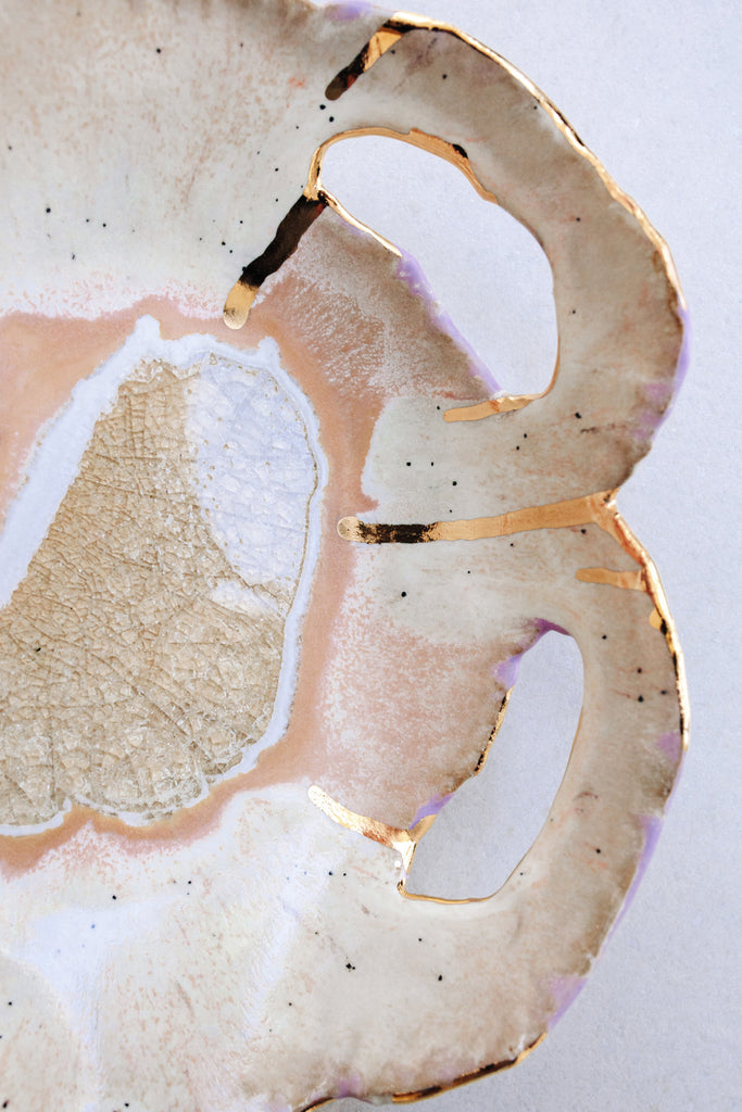 Medium Iceland Dilapidated Bowl, Northern Lights by Minh Singer