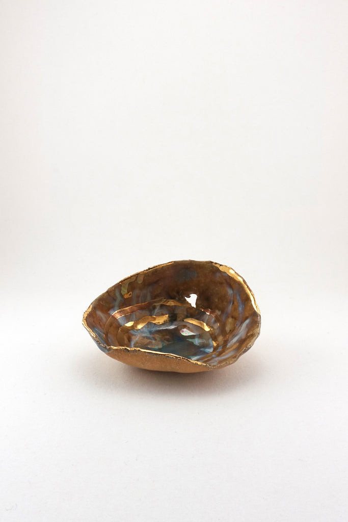 Mini Iceland Dish with Gold Ripples by Minh Singer at Abacus Row