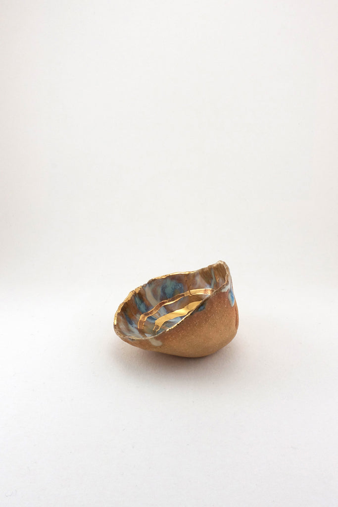 Mini Iceland Dish with Gold Ripples by Minh Singer at Abacus Row