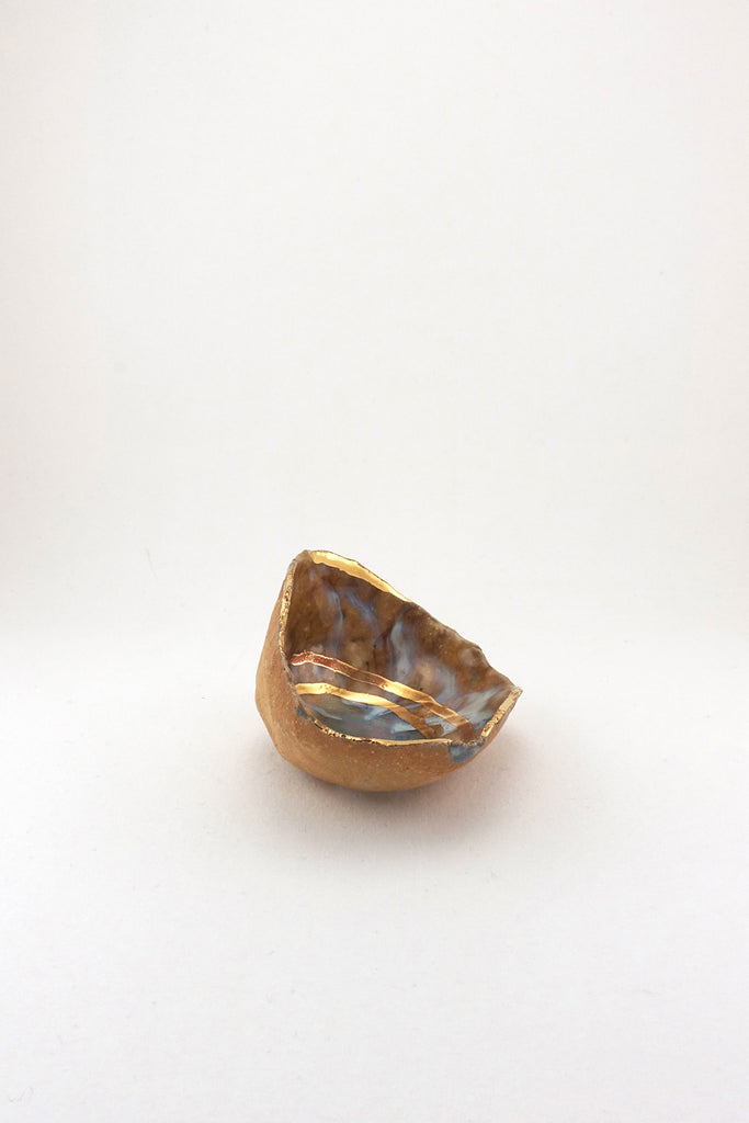 Mini Iceland Dish with Gold Ripples by Minh Singer at Abacus Row