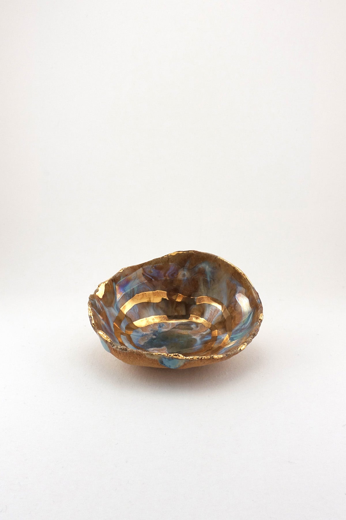 Mini Iceland Dish with Gold Ripples by Minh Singer at Abacus Row