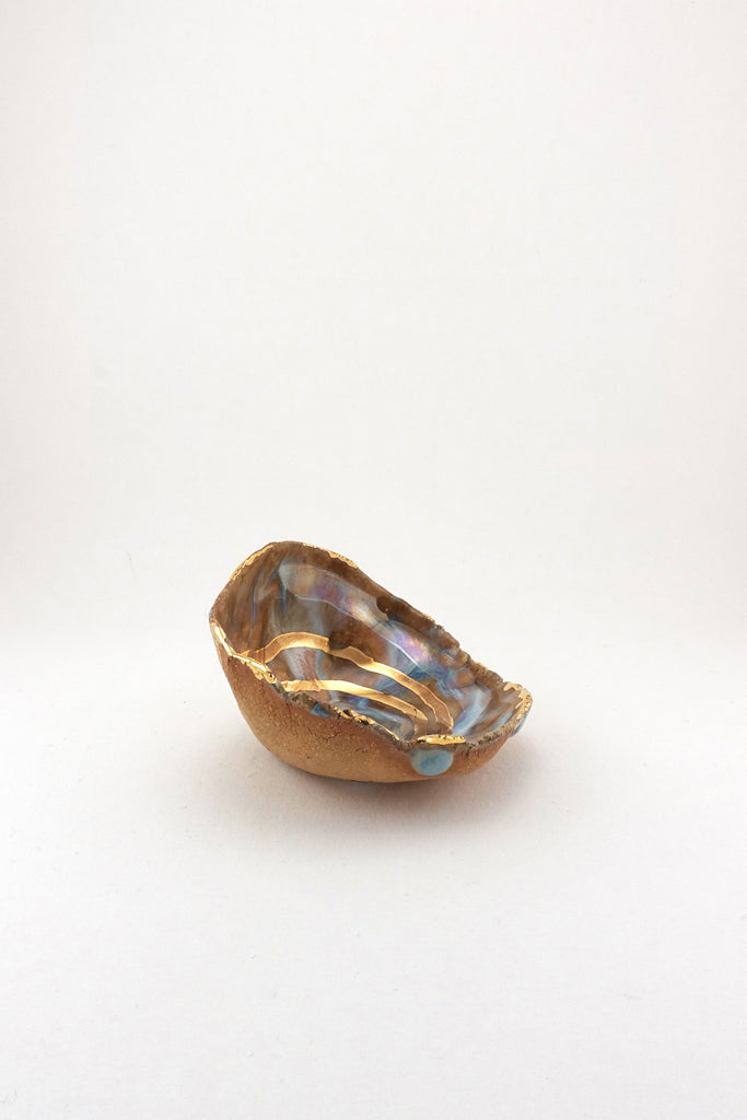Mini Iceland Dish with Gold Ripples by Minh Singer at Abacus Row