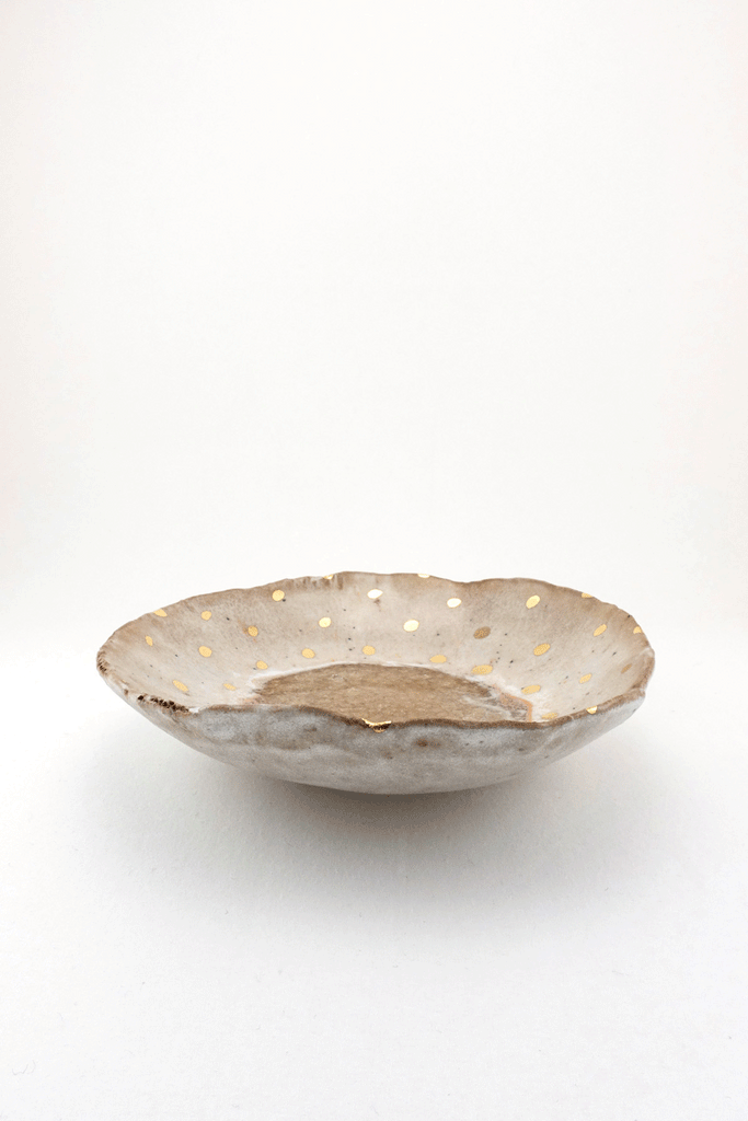 Extra Small Iceland Footed Dish, Northern Lights by Minh Singer