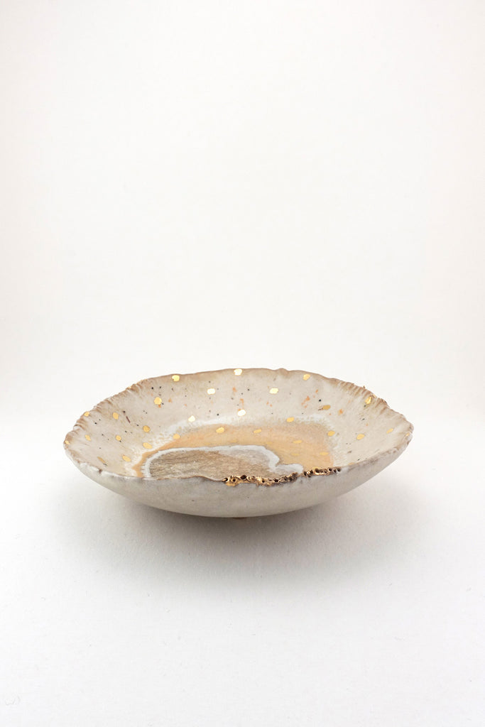 Extra Small Iceland Footed Dish, Northern Lights by Minh Singer