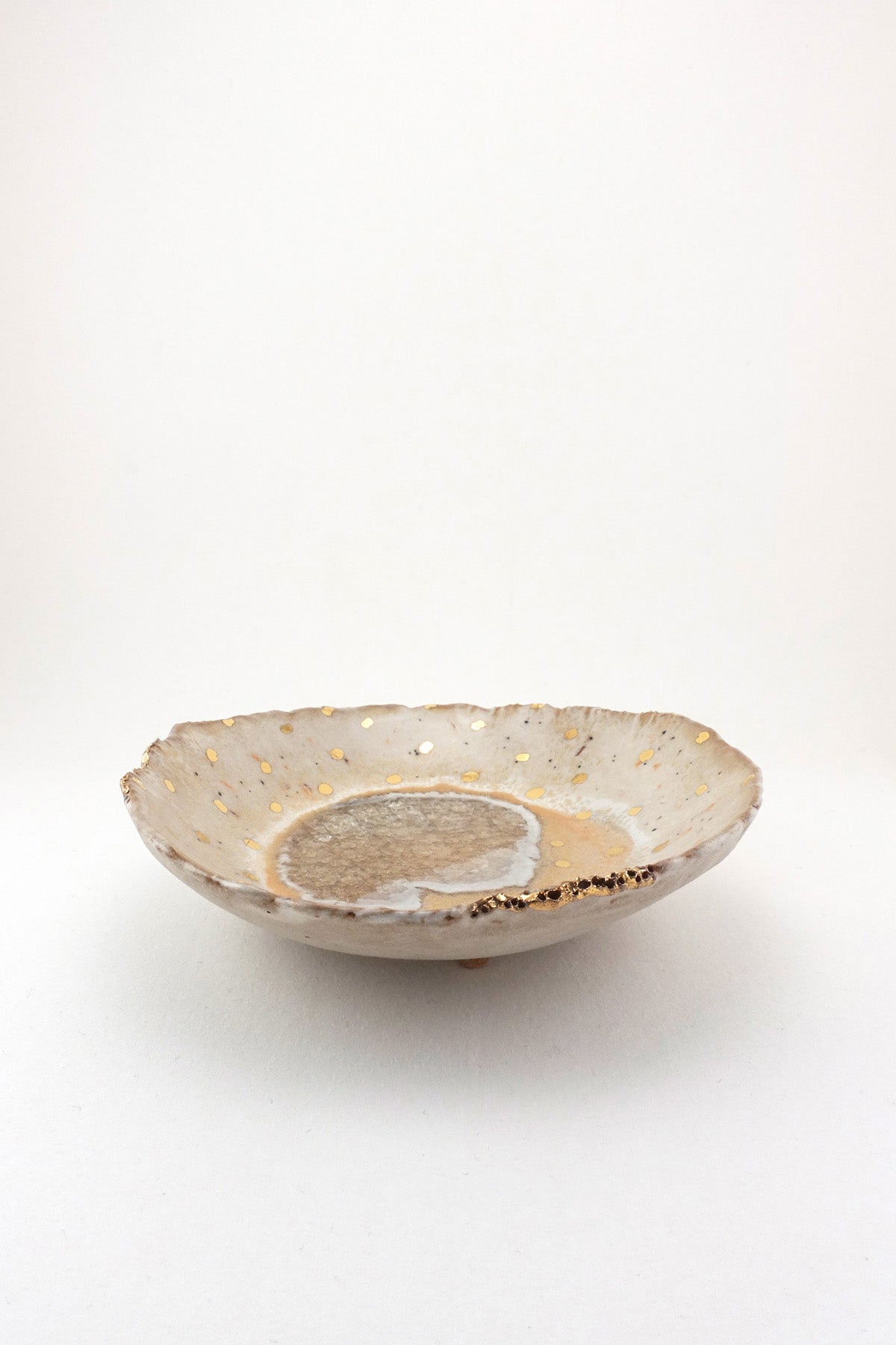 Extra Small Iceland Footed Dish, Northern Lights by Minh Singer