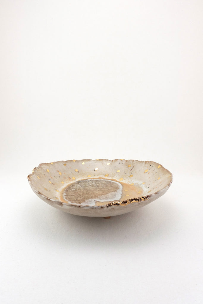 Extra Small Iceland Footed Dish, Northern Lights by Minh Singer
