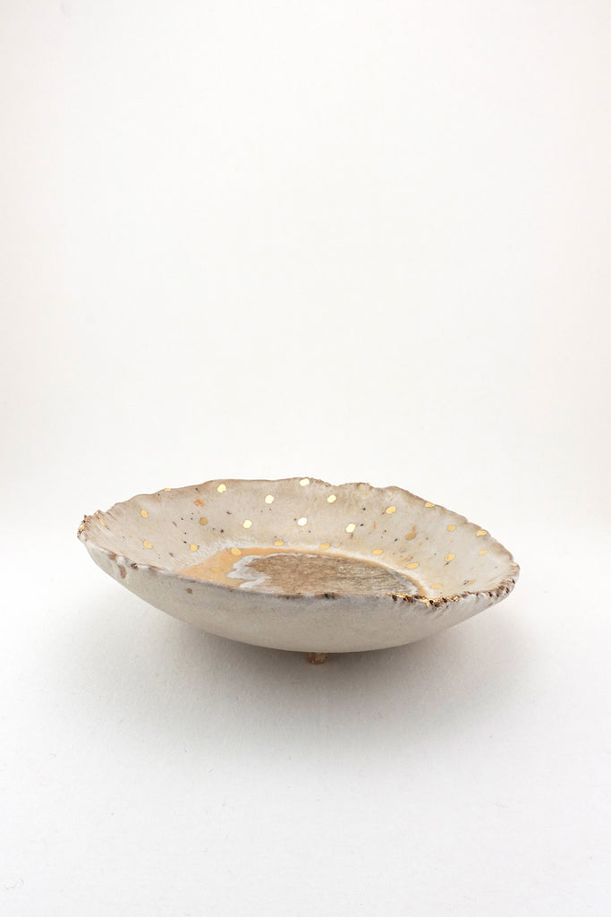 Extra Small Iceland Footed Dish, Northern Lights by Minh Singer