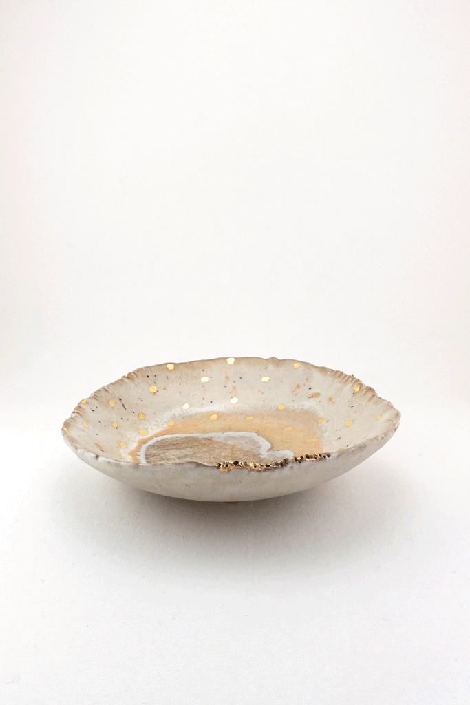 Extra Small Iceland Footed Dish, Northern Lights by Minh Singer