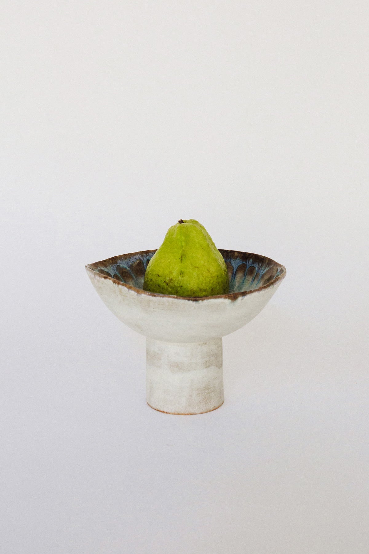 Large Iceland Pedestal Bowl, Pink Aurora by Minh Singer at Abacus Row