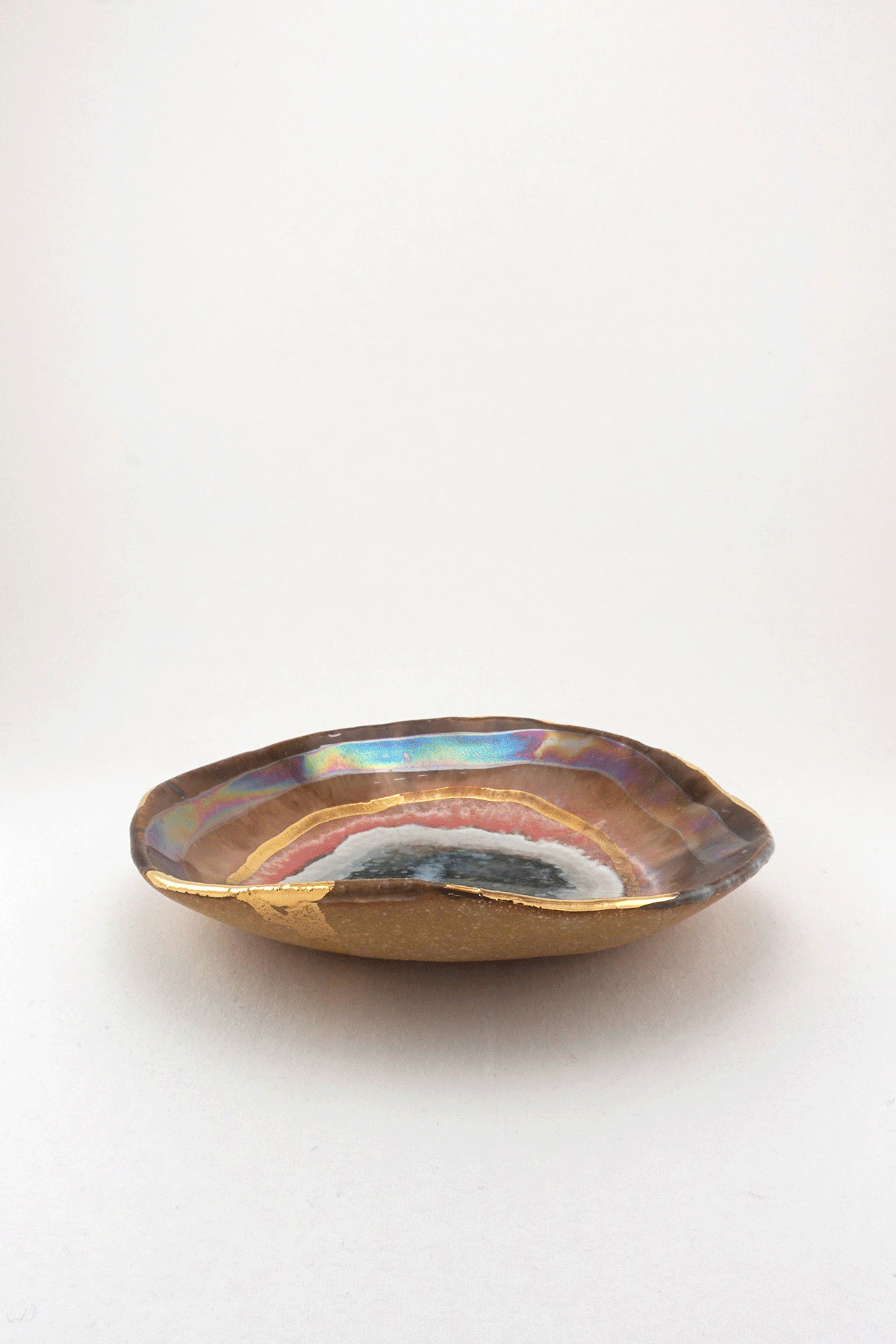 Extra Small Iceland Shell with Gold Ripple by Minh Singer