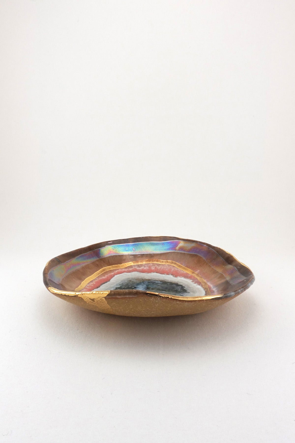 Extra Small Iceland Shell with Gold Ripple by Minh Singer