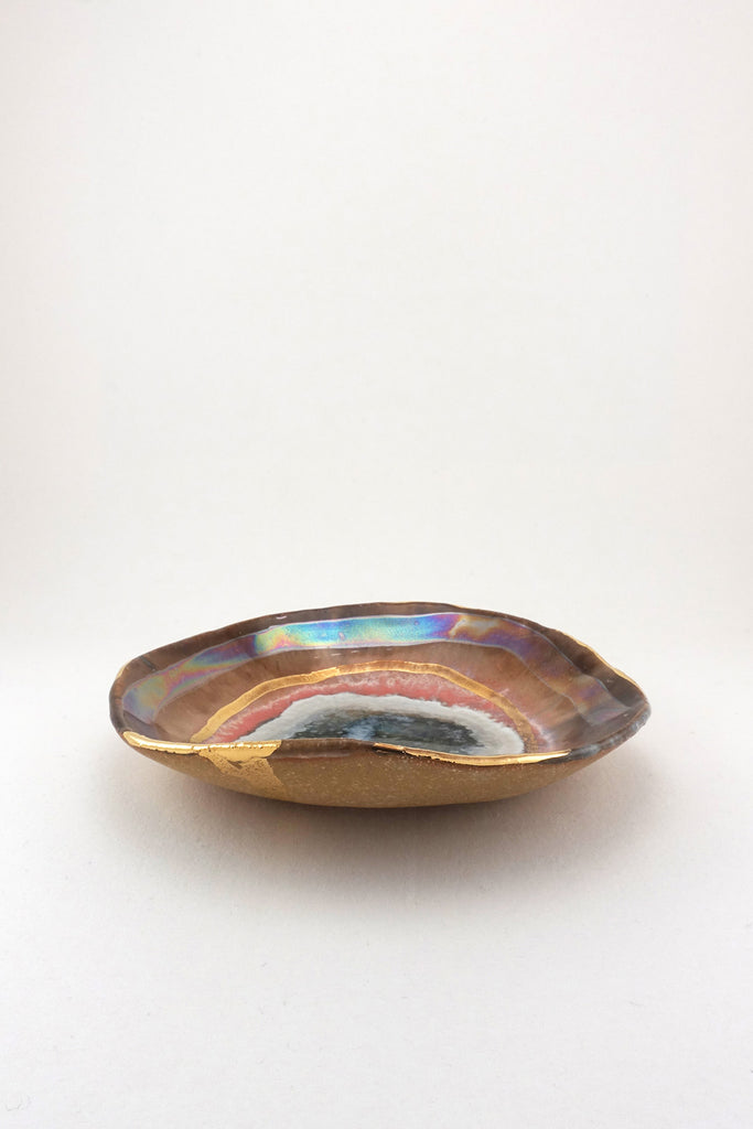 Extra Small Iceland Shell with Gold Ripple by Minh Singer
