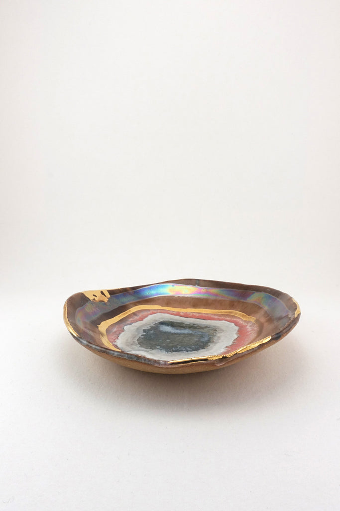 Extra Small Iceland Shell with Gold Ripple by Minh Singer