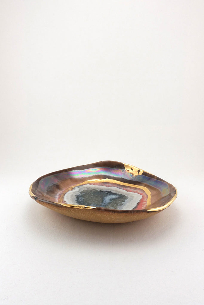 Extra Small Iceland Shell with Gold Ripple by Minh Singer
