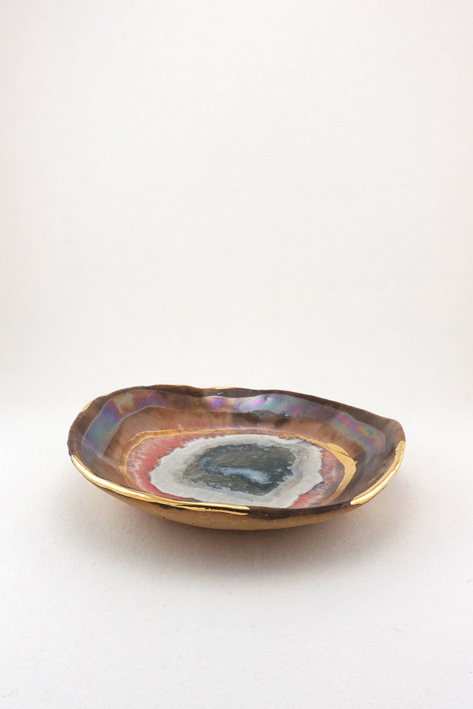 Extra Small Iceland Shell with Gold Ripple by Minh Singer