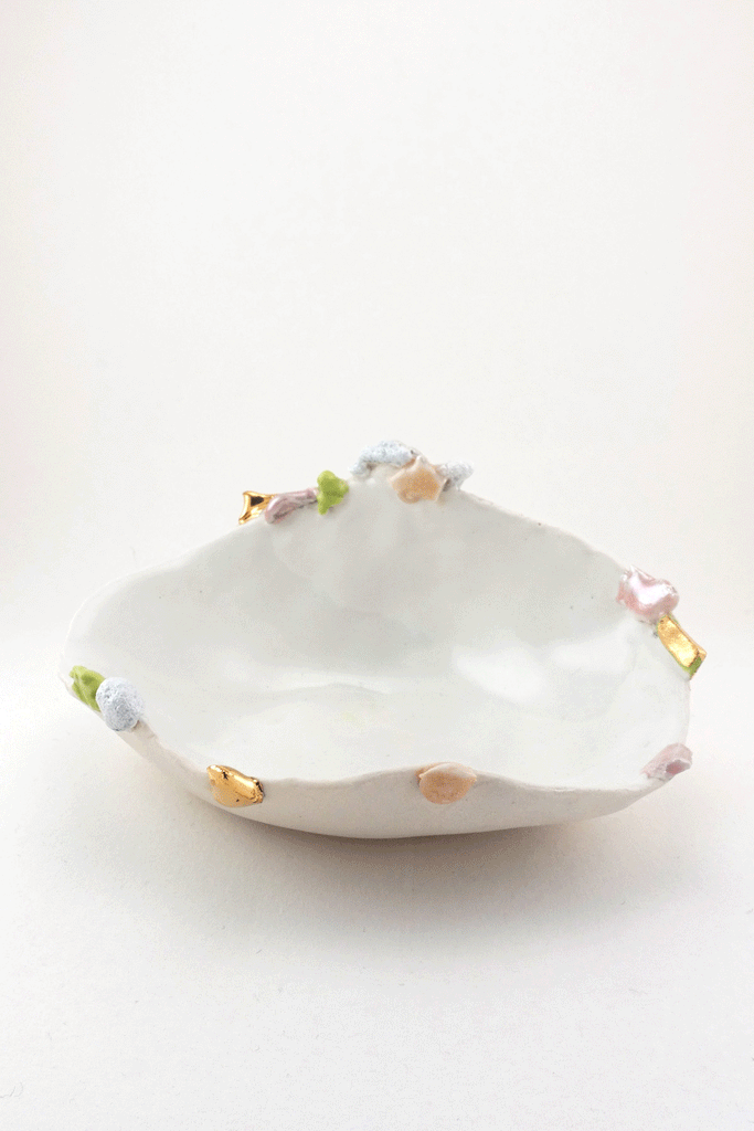 Extra Small Sakura Dish with Gold by Minh Singer at Abacus Row