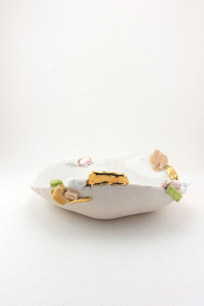 Extra Small Sakura Dish with Gold by Minh Singer at Abacus Row