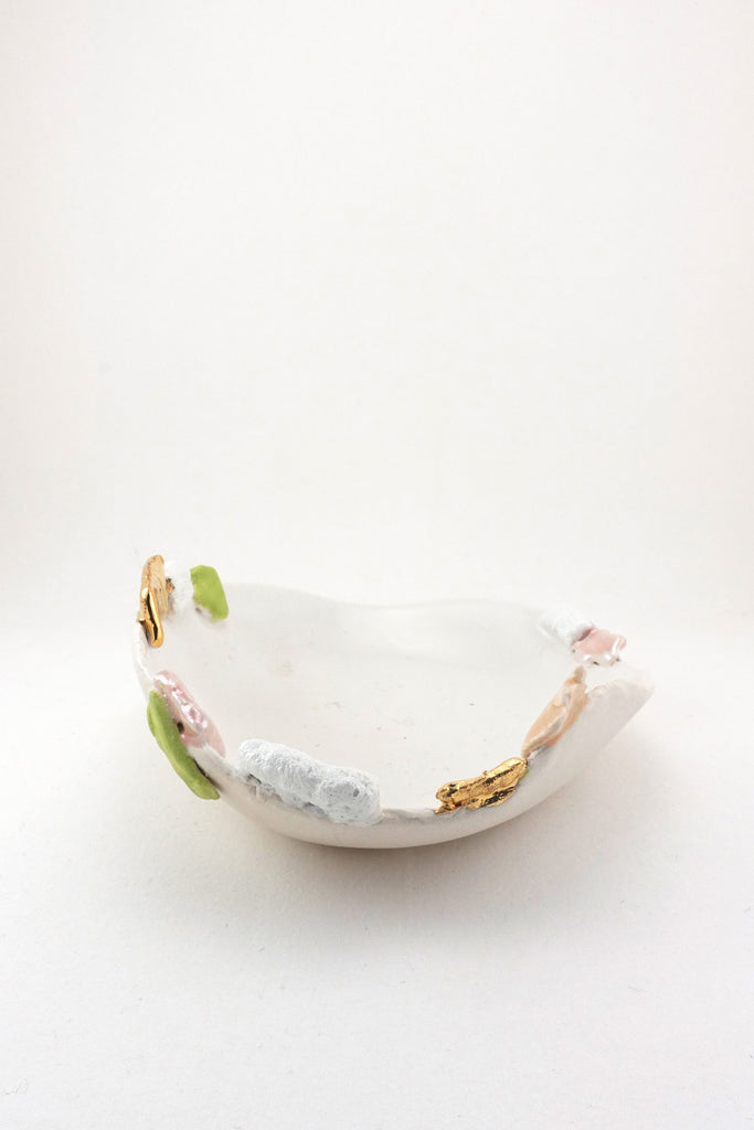 Extra Small Sakura Dish with Gold by Minh Singer at Abacus Row