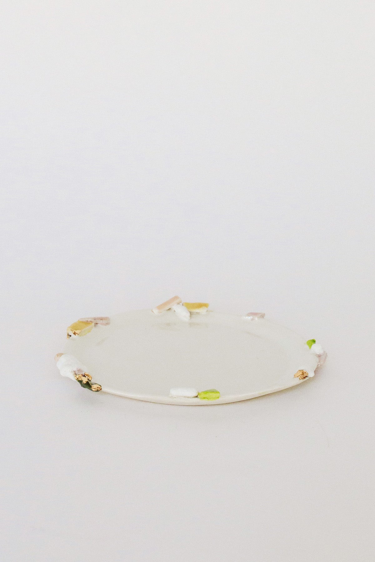 Small Sakura Plate with Gold by Minh Singer at Abacus Row