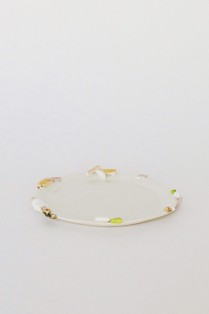 Small Sakura Plate with Gold by Minh Singer at Abacus Row