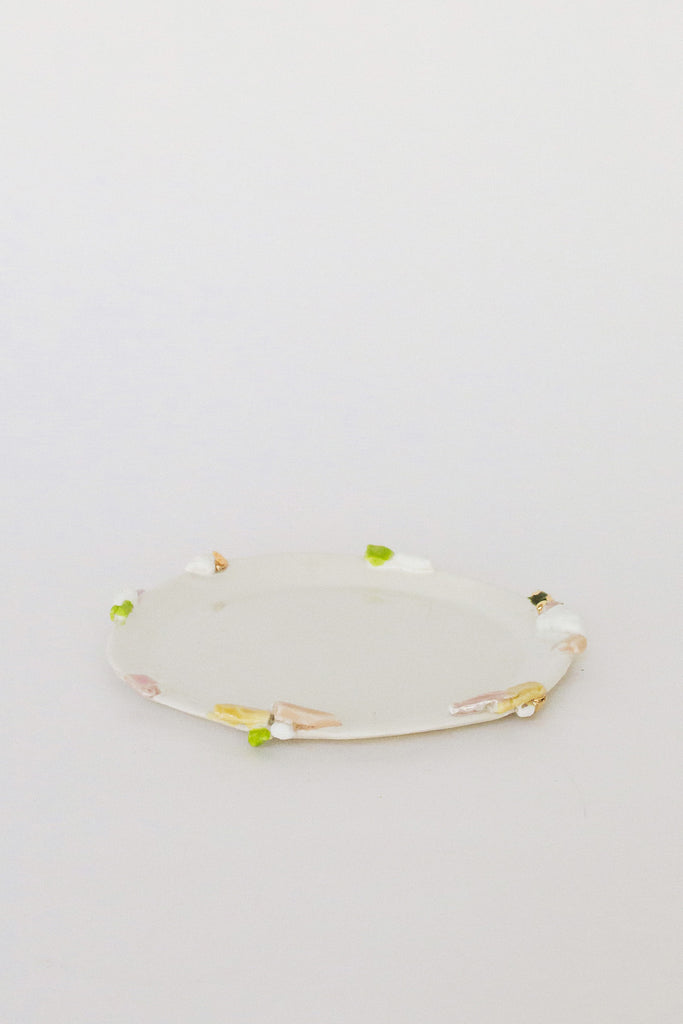 Small Sakura Plate with Gold by Minh Singer at Abacus Row