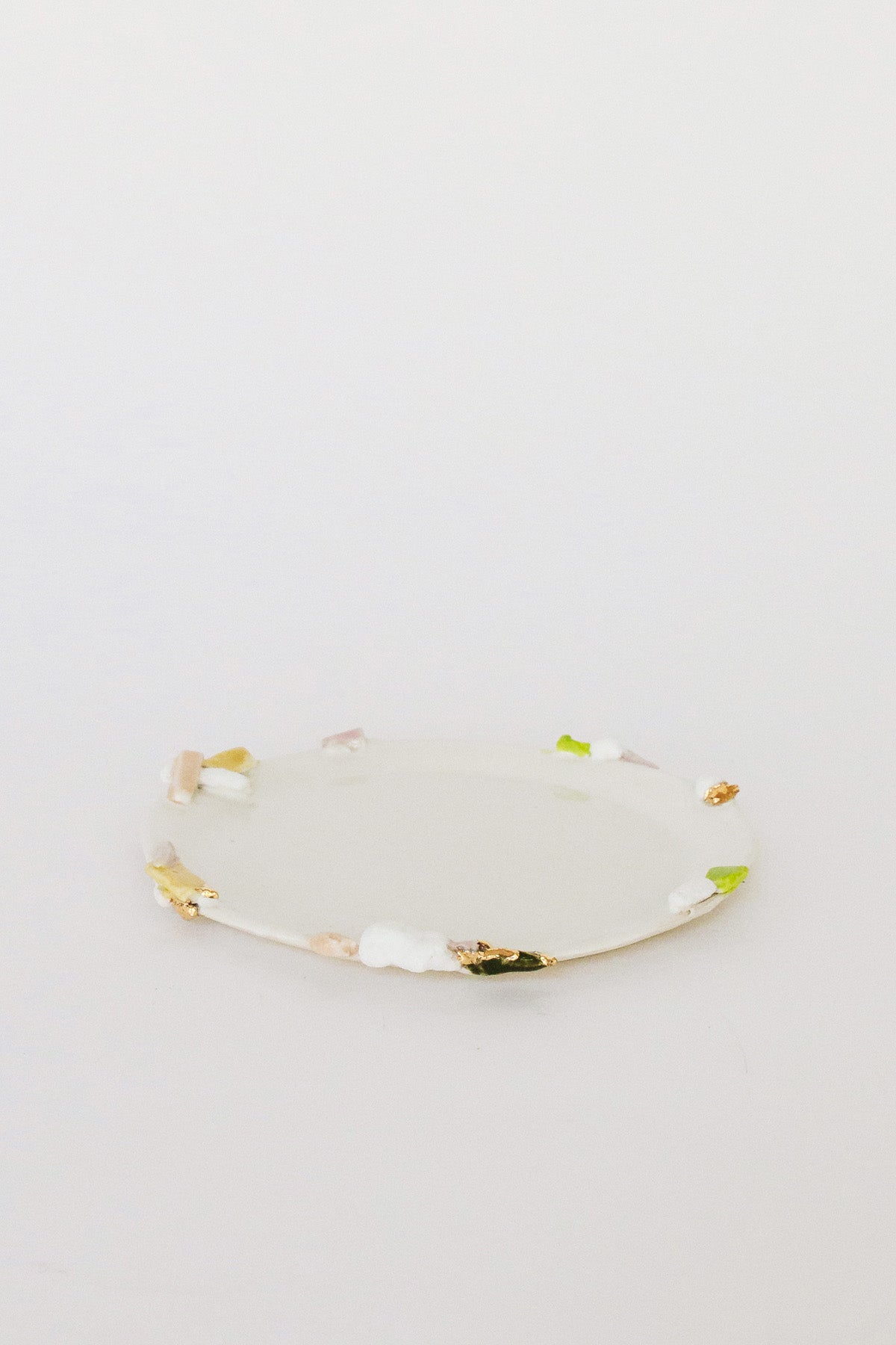 Small Sakura Plate with Gold by Minh Singer at Abacus Row