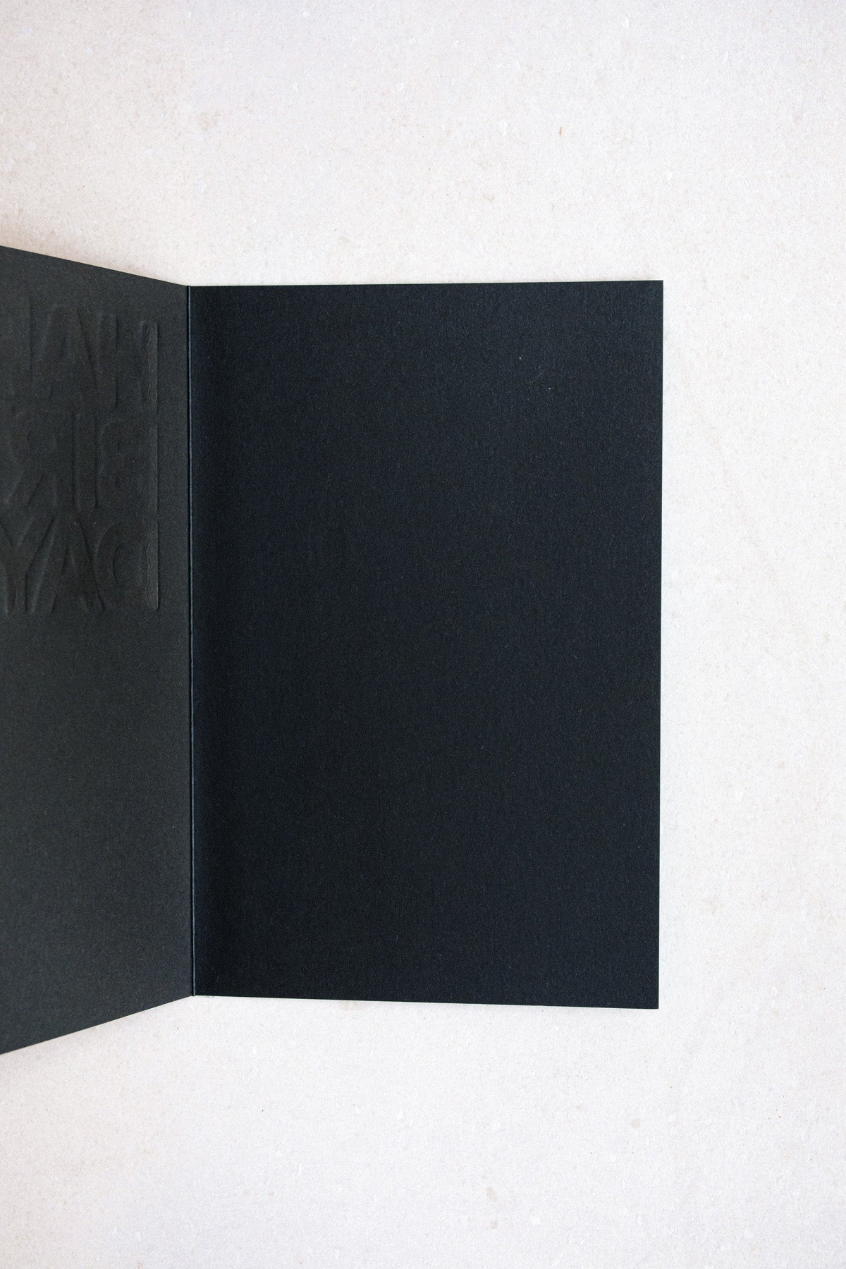 NOAT Black Birthday Card Inside