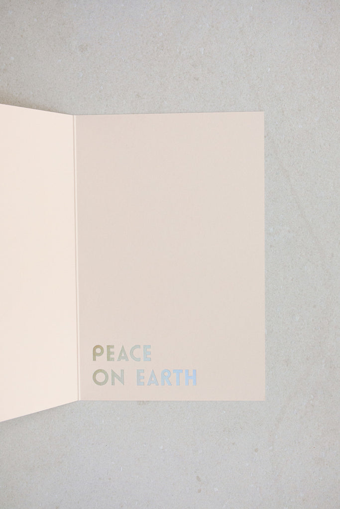 Dove Card Peace on Earth Interior by NOAT at Abacus Row