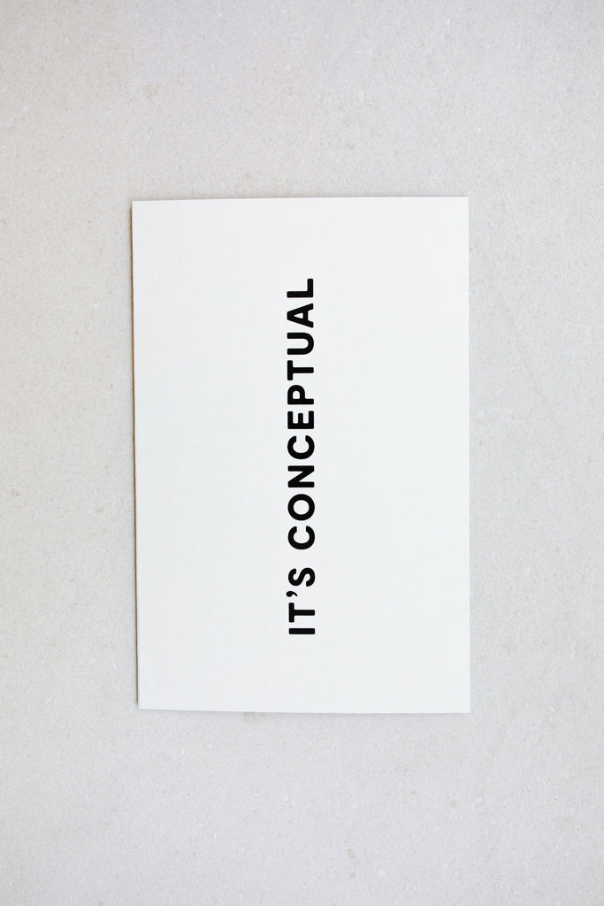 It's Conceptual Card by NOAT at Abacus Row Handmade Jewelry