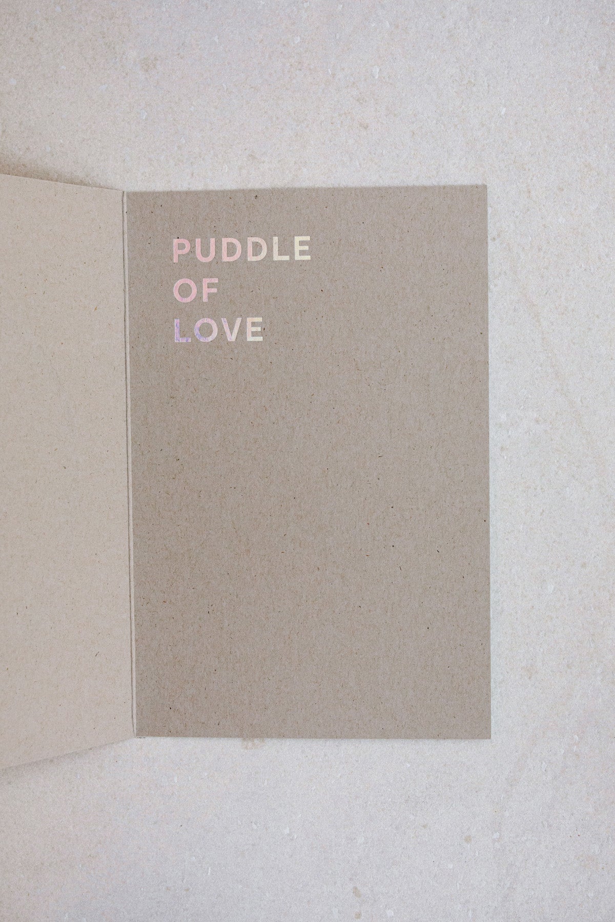 Puddle Of Love Card Inside by NOAT