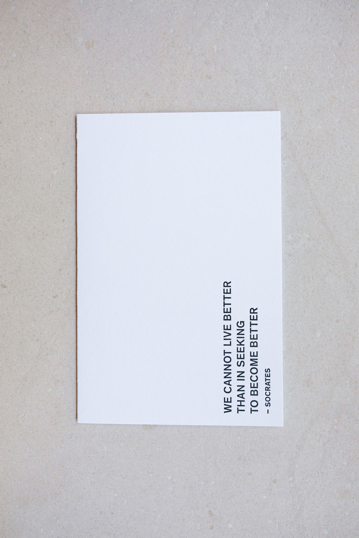 Socrates Card by NOAT at Abacus Row Handmade Jewelry