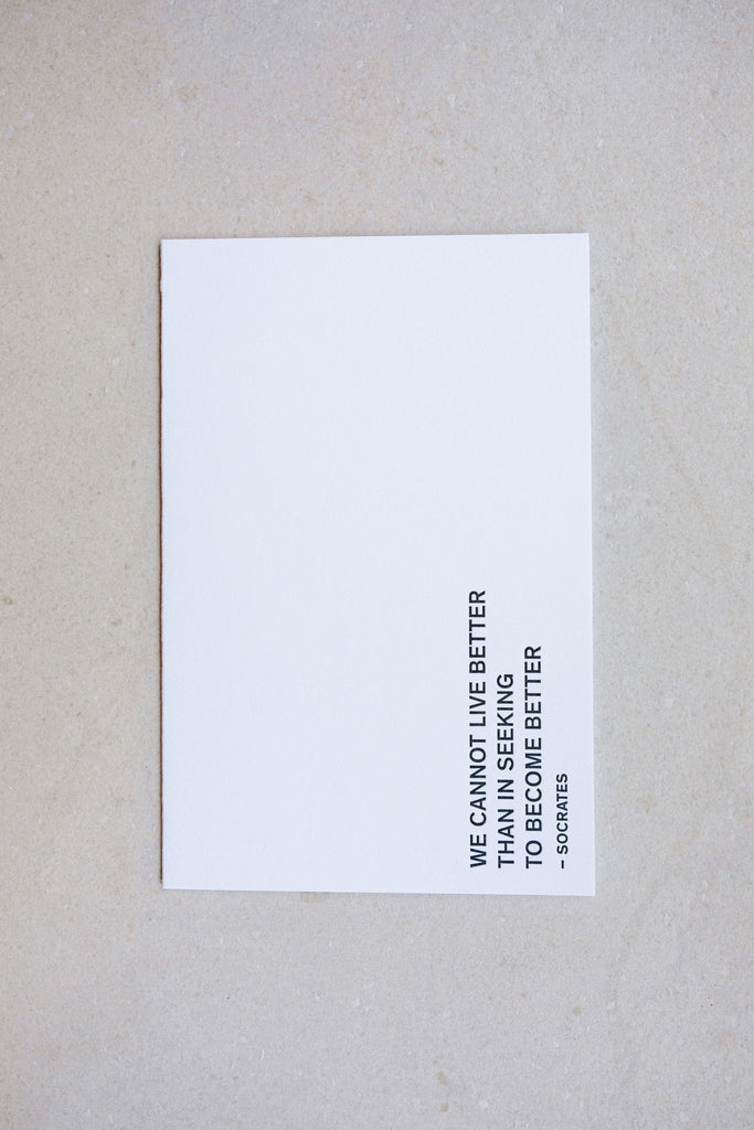 Socrates Card by NOAT at Abacus Row Handmade Jewelry
