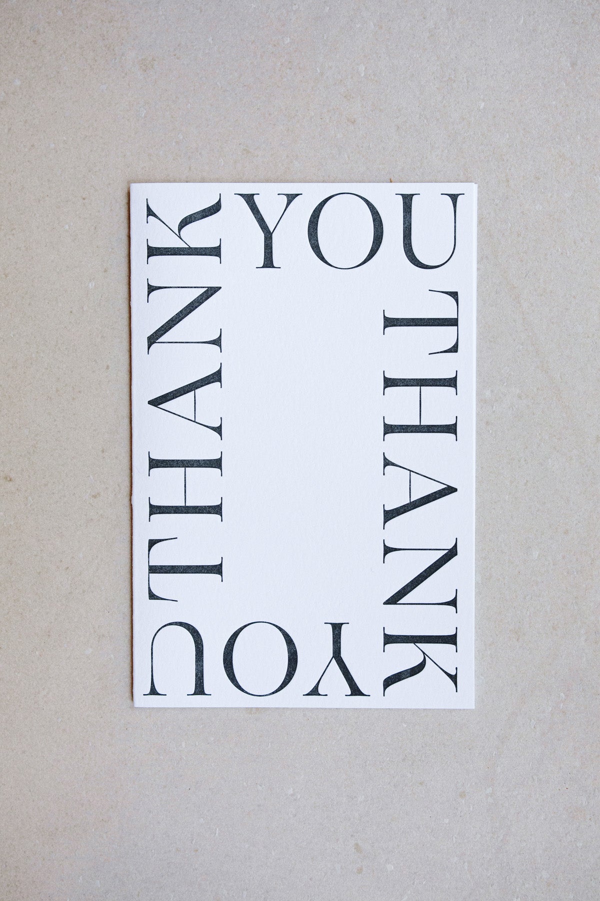 Thank You Card by NOAT at Abacus Row Handmade Jewelry