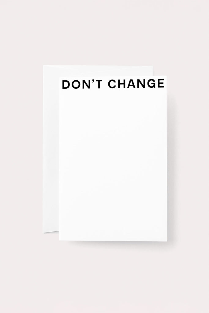Don't Change Card by NOAT at Abacus Row Handmade Jewelry