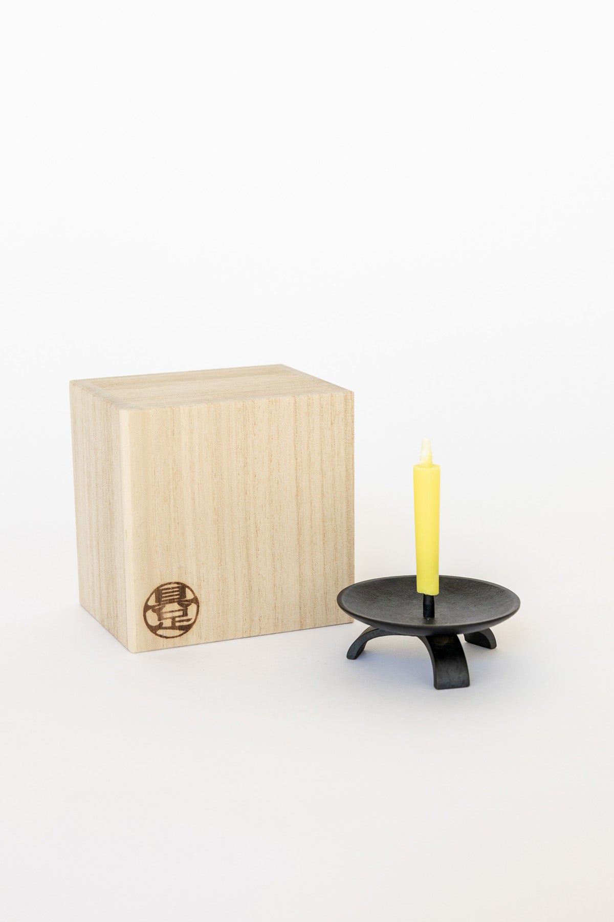 Blackish Brown Tripod Candle Holder by Nousaku at Abacus Row