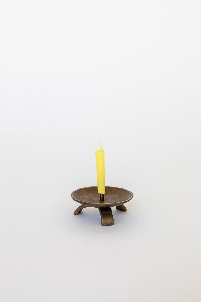 Golden Brown Tripod Candle Holder by Nousaku at Abacus Row
