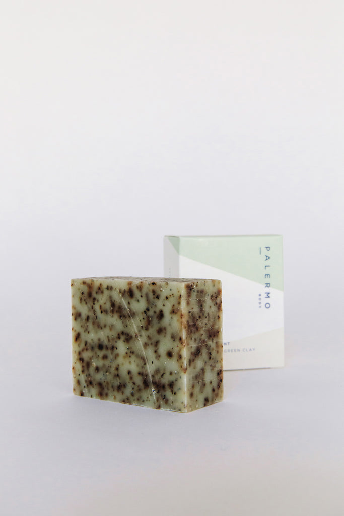 Tea Tree Mint French Green Clay Soap by Palermo at Abacus Row Handmade