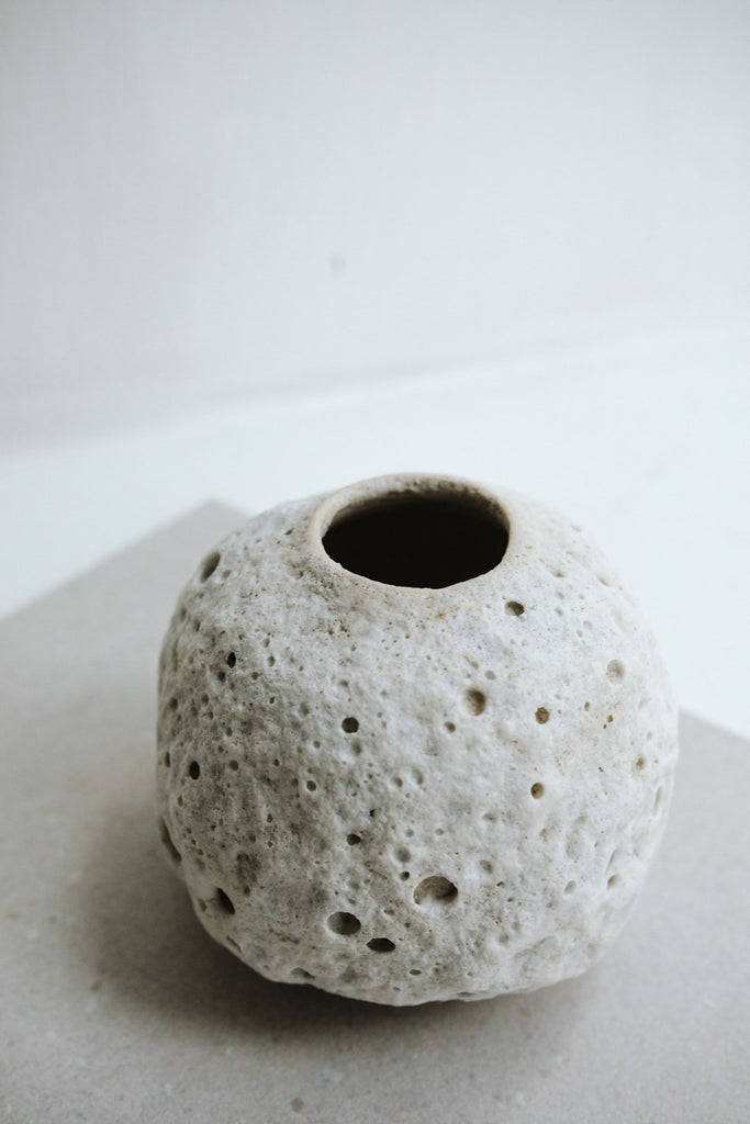 Small Moon Vase by Raina Lee